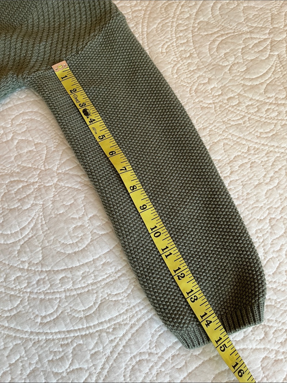 Poetry Organic Cotton Green Button Sweater Work Casual Beach - Picture 10 of 13
